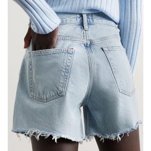 AGOLDE
Long Parker distressed Organic Denim shorts. Size 27